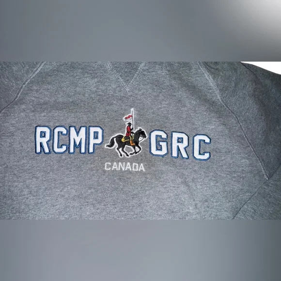 Gray RCMP GRC Canada Sweatshirt COZY - Picture 2 of 5